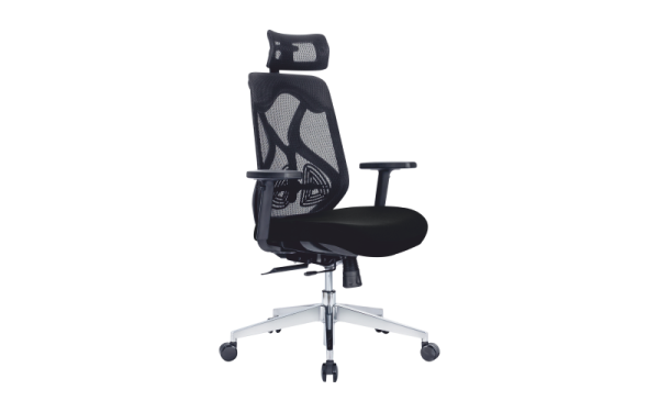 Ergon-Cush-Black-HB Office Chair