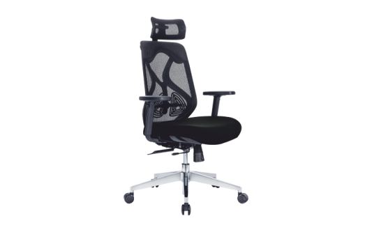 Ergon-Cush-Black-HB Office Chair