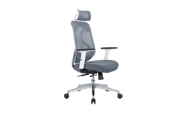 Ergon-Cush-White-HB Office Chair