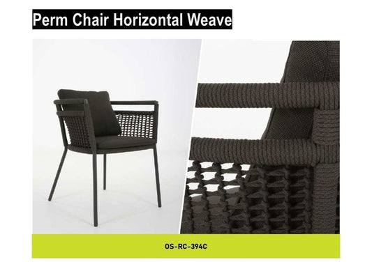 Perm Horizontal Weave Dining Chair