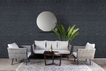Synthetic Braid Outdoor Sofa Set